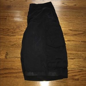 Men all black Shorts